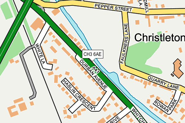 CH3 6AE map - OS OpenMap – Local (Ordnance Survey)