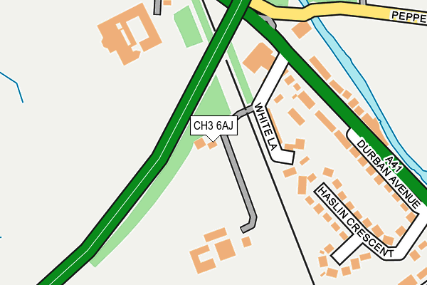 CH3 6AJ map - OS OpenMap – Local (Ordnance Survey)