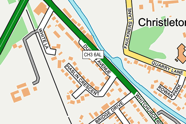 CH3 6AL map - OS OpenMap – Local (Ordnance Survey)