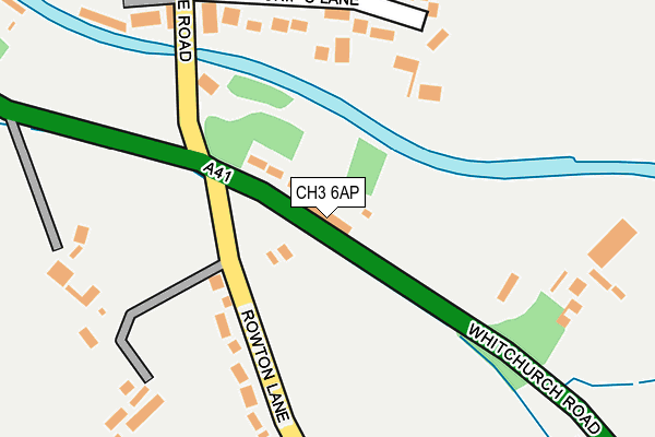 CH3 6AP map - OS OpenMap – Local (Ordnance Survey)