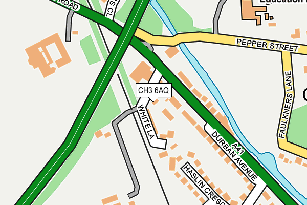 CH3 6AQ map - OS OpenMap – Local (Ordnance Survey)