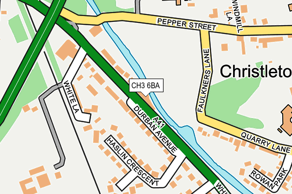 Map of CHRISTLETON MILL FLAT MANAGEMENT LIMITED at local scale