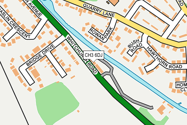 CH3 6DJ map - OS OpenMap – Local (Ordnance Survey)