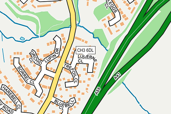 CH3 6DL map - OS OpenMap – Local (Ordnance Survey)