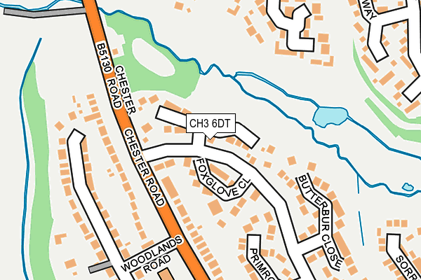 CH3 6DT map - OS OpenMap – Local (Ordnance Survey)