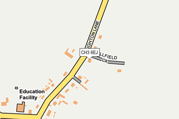 CH3 6EJ map - OS OpenMap – Local (Ordnance Survey)