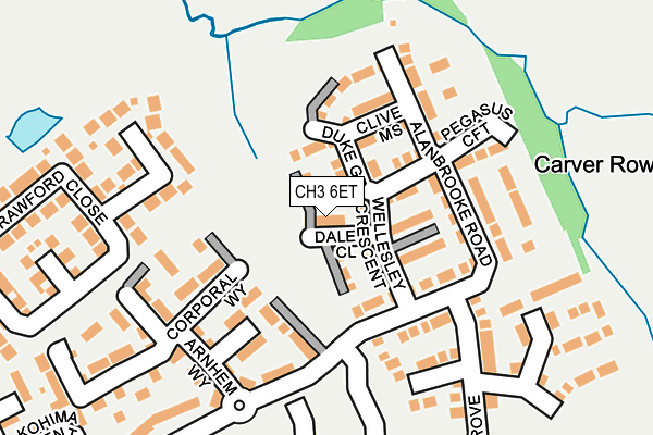 CH3 6ET map - OS OpenMap – Local (Ordnance Survey)