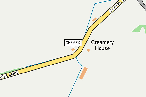 CH3 6EX map - OS OpenMap – Local (Ordnance Survey)