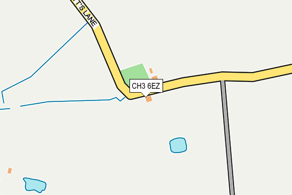 CH3 6EZ map - OS OpenMap – Local (Ordnance Survey)