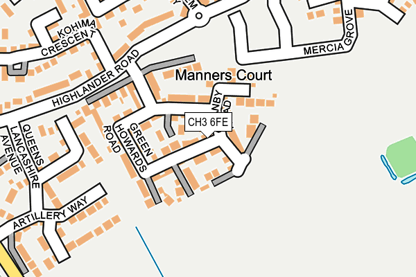 CH3 6FE map - OS OpenMap – Local (Ordnance Survey)