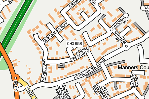 CH3 6GB map - OS OpenMap – Local (Ordnance Survey)