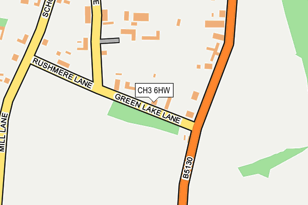 CH3 6HW map - OS OpenMap – Local (Ordnance Survey)