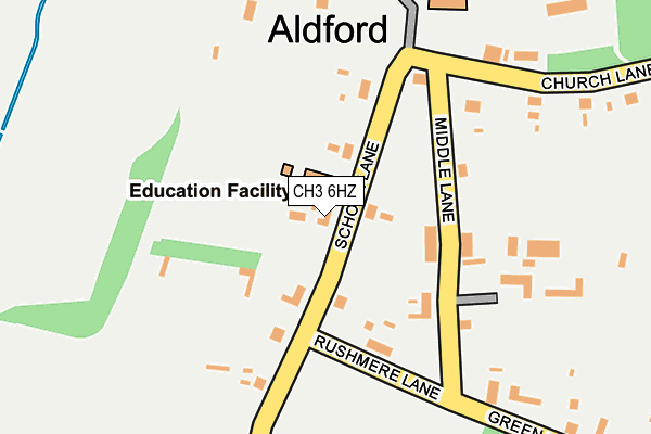 CH3 6HZ map - OS OpenMap – Local (Ordnance Survey)