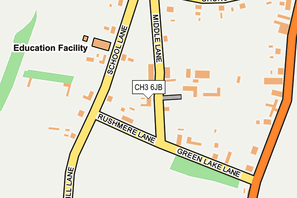 CH3 6JB map - OS OpenMap – Local (Ordnance Survey)