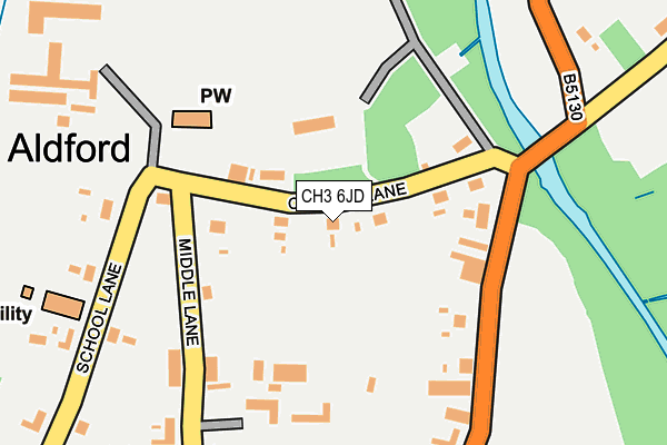 CH3 6JD map - OS OpenMap – Local (Ordnance Survey)