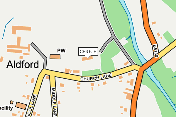 CH3 6JE map - OS OpenMap – Local (Ordnance Survey)