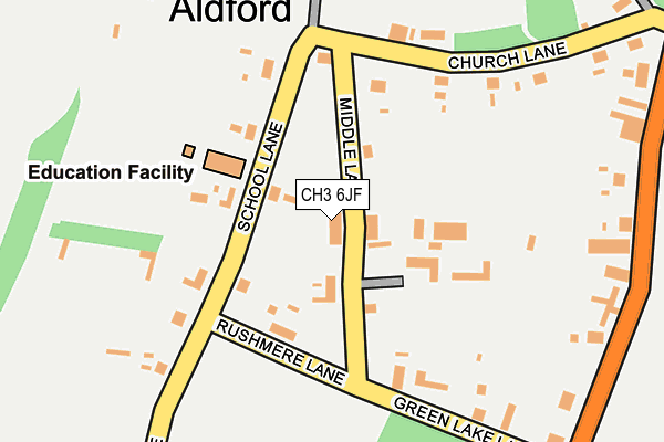 CH3 6JF map - OS OpenMap – Local (Ordnance Survey)