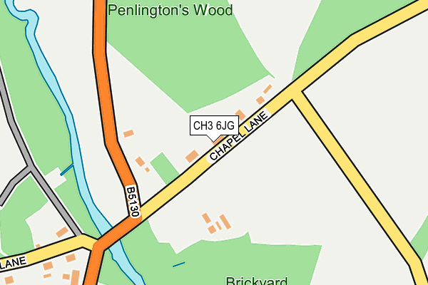 CH3 6JG map - OS OpenMap – Local (Ordnance Survey)