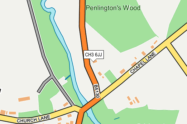 CH3 6JJ map - OS OpenMap – Local (Ordnance Survey)