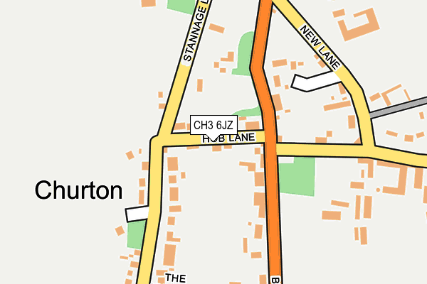 CH3 6JZ map - OS OpenMap – Local (Ordnance Survey)
