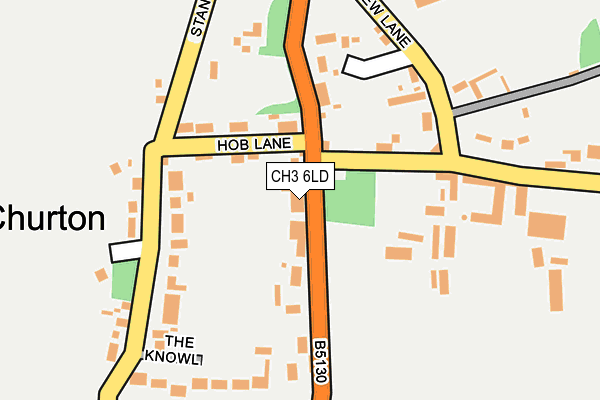 CH3 6LD map - OS OpenMap – Local (Ordnance Survey)