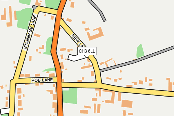 CH3 6LL map - OS OpenMap – Local (Ordnance Survey)