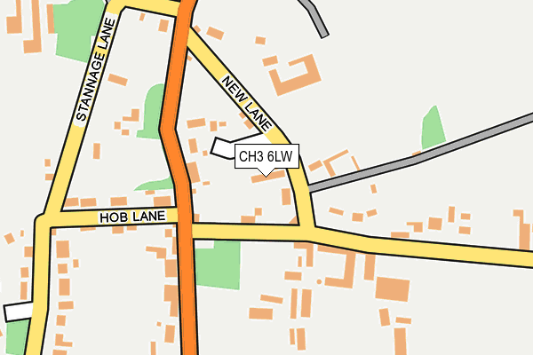 CH3 6LW map - OS OpenMap – Local (Ordnance Survey)