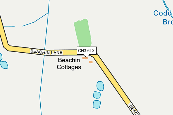 CH3 6LX map - OS OpenMap – Local (Ordnance Survey)