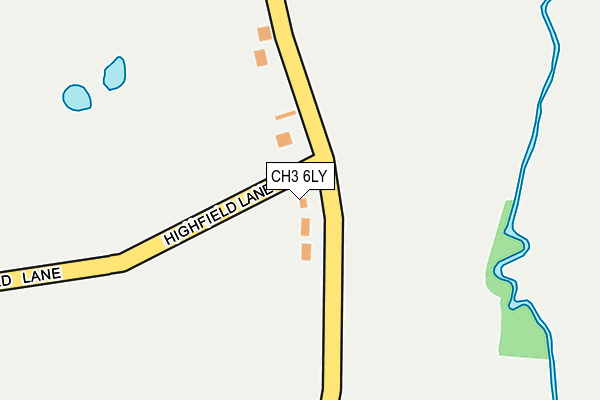 CH3 6LY map - OS OpenMap – Local (Ordnance Survey)