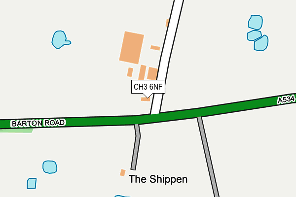 CH3 6NF map - OS OpenMap – Local (Ordnance Survey)