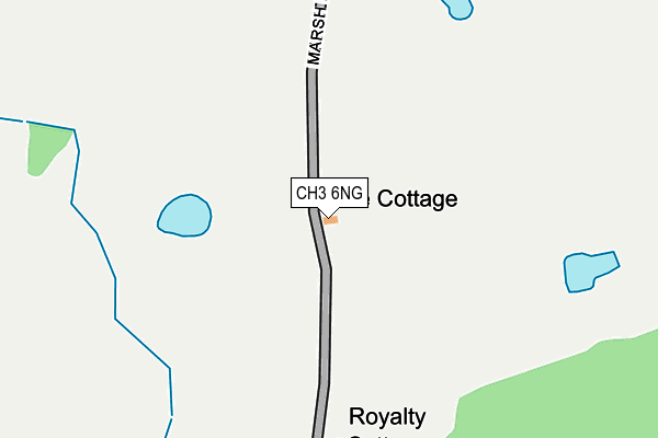 CH3 6NG map - OS OpenMap – Local (Ordnance Survey)