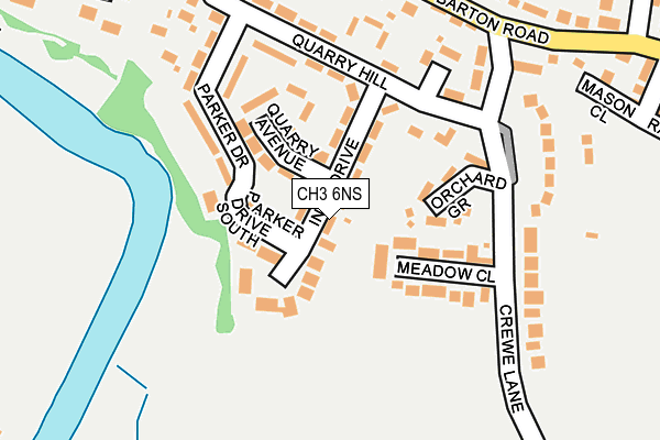 CH3 6NS map - OS OpenMap – Local (Ordnance Survey)