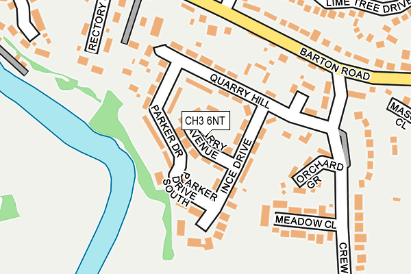 CH3 6NT map - OS OpenMap – Local (Ordnance Survey)