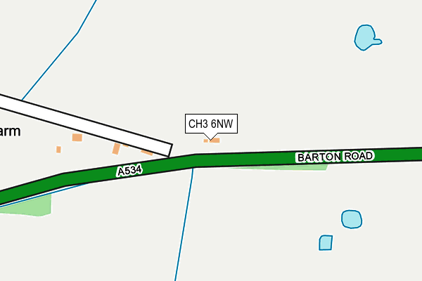 CH3 6NW map - OS OpenMap – Local (Ordnance Survey)