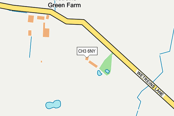 CH3 6NY map - OS OpenMap – Local (Ordnance Survey)