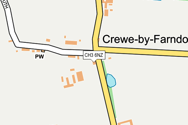 CH3 6NZ map - OS OpenMap – Local (Ordnance Survey)