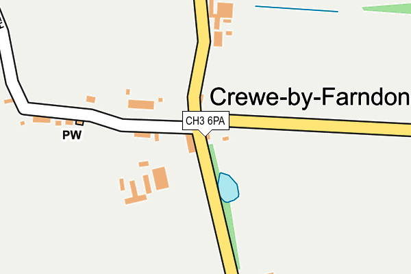 CH3 6PA map - OS OpenMap – Local (Ordnance Survey)