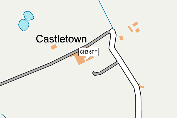 CH3 6PF map - OS OpenMap – Local (Ordnance Survey)