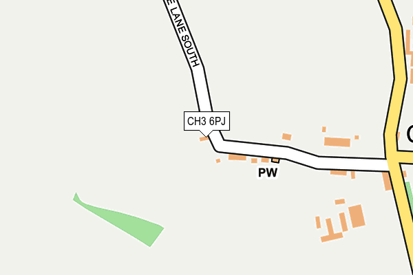 CH3 6PJ map - OS OpenMap – Local (Ordnance Survey)
