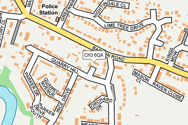 CH3 6QA map - OS OpenMap – Local (Ordnance Survey)