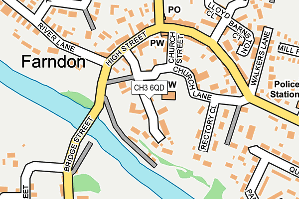 CH3 6QD map - OS OpenMap – Local (Ordnance Survey)