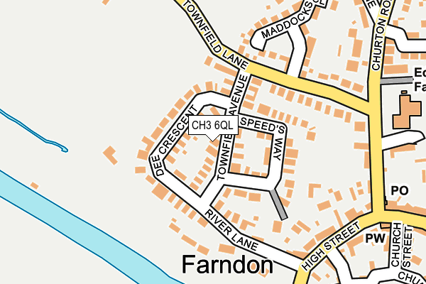 CH3 6QL map - OS OpenMap – Local (Ordnance Survey)