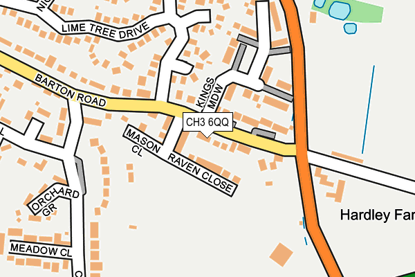 CH3 6QQ map - OS OpenMap – Local (Ordnance Survey)