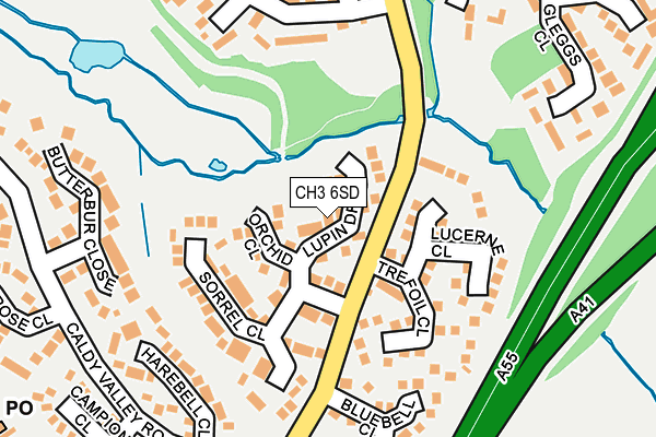 CH3 6SD map - OS OpenMap – Local (Ordnance Survey)