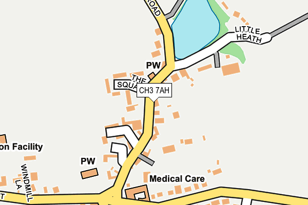 CH3 7AH map - OS OpenMap – Local (Ordnance Survey)