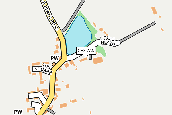 CH3 7AN map - OS OpenMap – Local (Ordnance Survey)