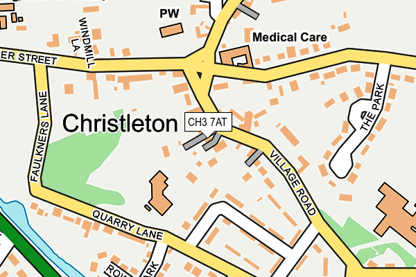 CH3 7AT map - OS OpenMap – Local (Ordnance Survey)