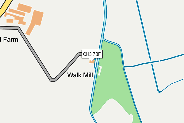 CH3 7BF map - OS OpenMap – Local (Ordnance Survey)