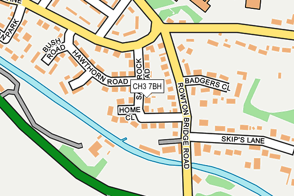 CH3 7BH map - OS OpenMap – Local (Ordnance Survey)