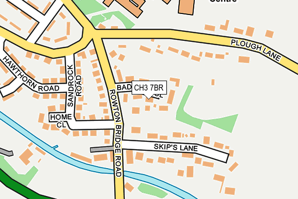 CH3 7BR map - OS OpenMap – Local (Ordnance Survey)
